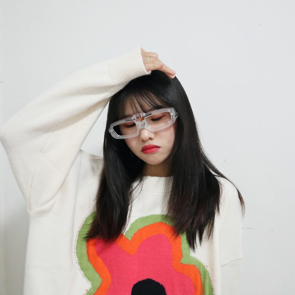 Festival Celebration Style Rectangle Luminous Glasses Women Men Eyeglasses Sqare Shades Light Glasses for Party Female Eyewear