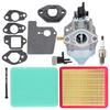 Choke Carburetor Kit 16100-Z8B-901 BB76AA for Honda GCV160LA0 GCV160LA1 Lawn Mower Engine with 5 Gaskets Fuel Filter Air Filter