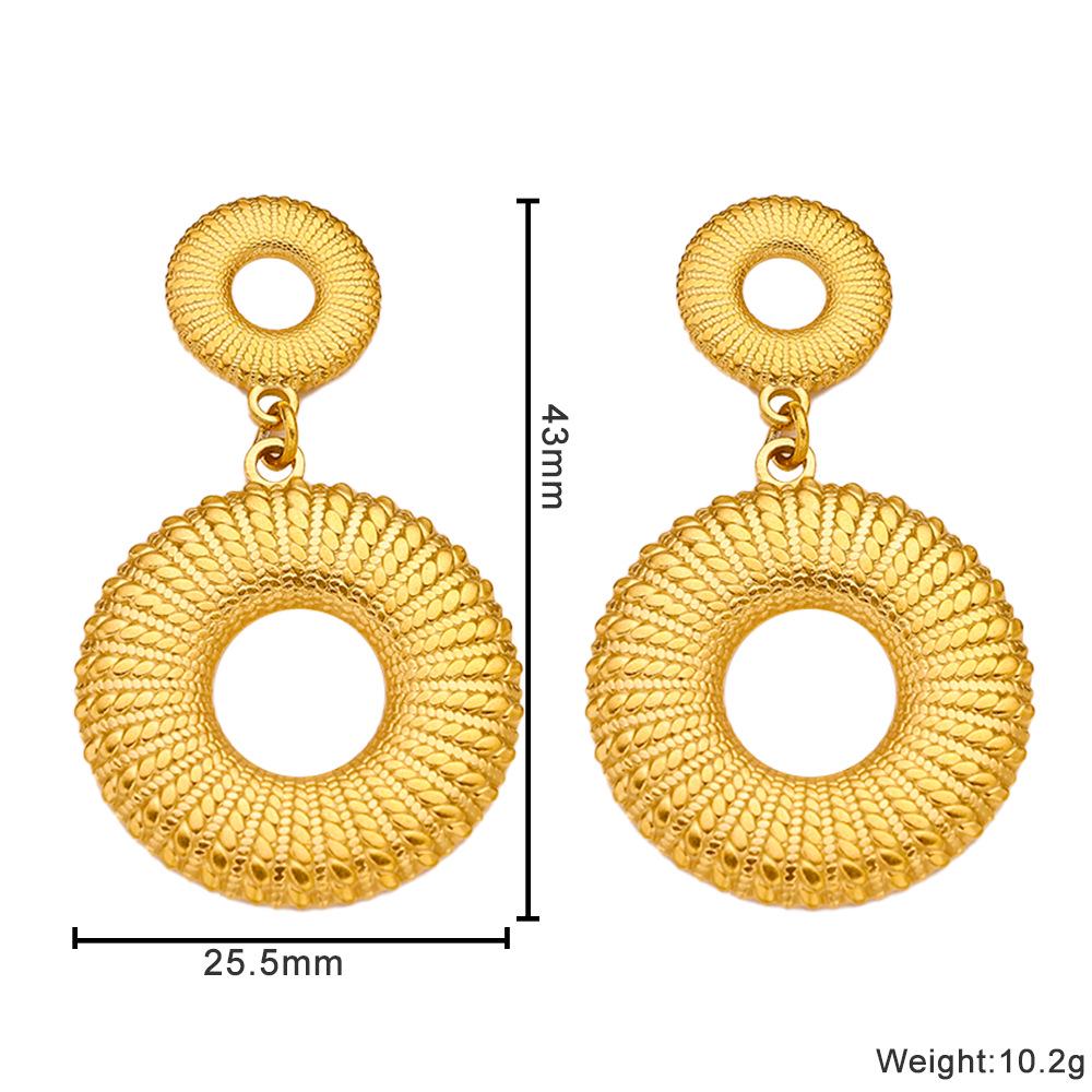 18K Gold-Plated Stainless Steel Irregular Luxury Earrings