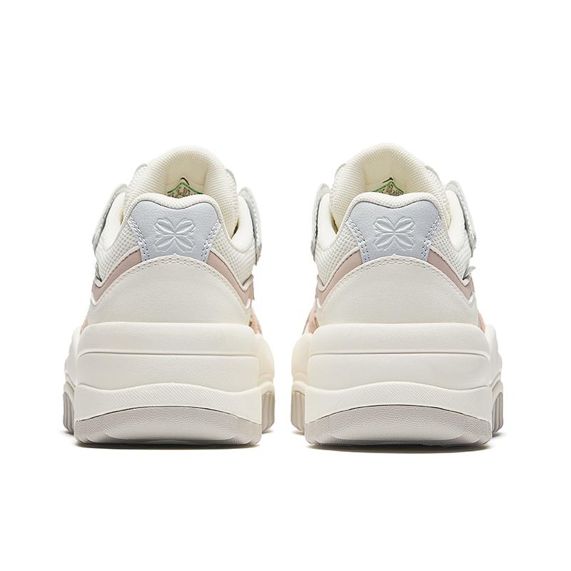 Anta Egg Shoes 2.0 Trendy Casual Height Increasing Lightweight Low Top Skate Shoes Women sneaker Lotus-Gray 122438021-3