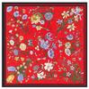 130cm*130cm High Quality Luxury Brand Large Square Scarves Twill Shawls Hanako Flower Print Silk Scarf For Women Headband