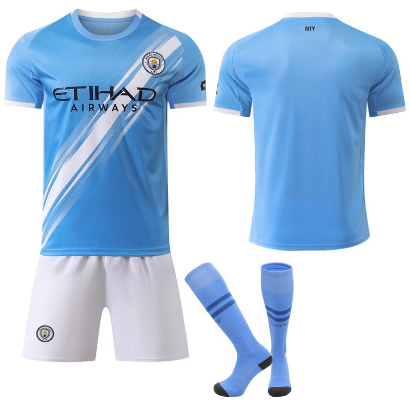 Man City 25/26 Home Shirt #9 Haaland | Hemelsblauwe Band Kit | Kevin De Bruyne Optie
