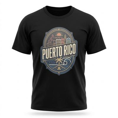 Puerto Rico Caribbean Graphic T-Shirt Unisex Travel Tee