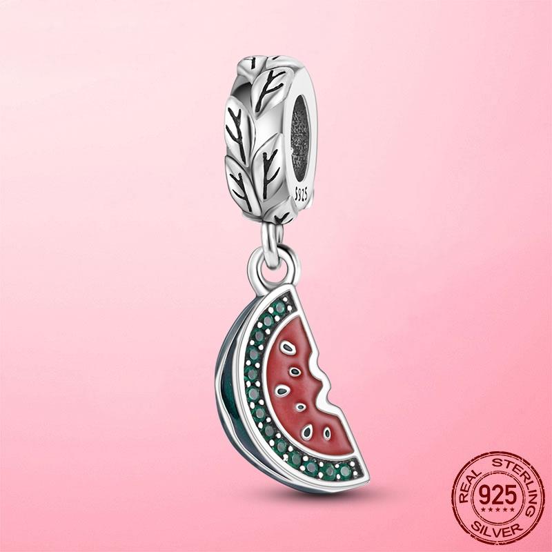 New 925 Silver Snake Coffee Cup Dog CZ Cactus Charms Beads Fit Original Women Bracelet Fine Silver Jewelry Gift