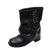 Retro Western Cowboy Boots Women's 0000 Autumn New Niche Short Martin Boots Versatile Explosive Folded Pile Boots