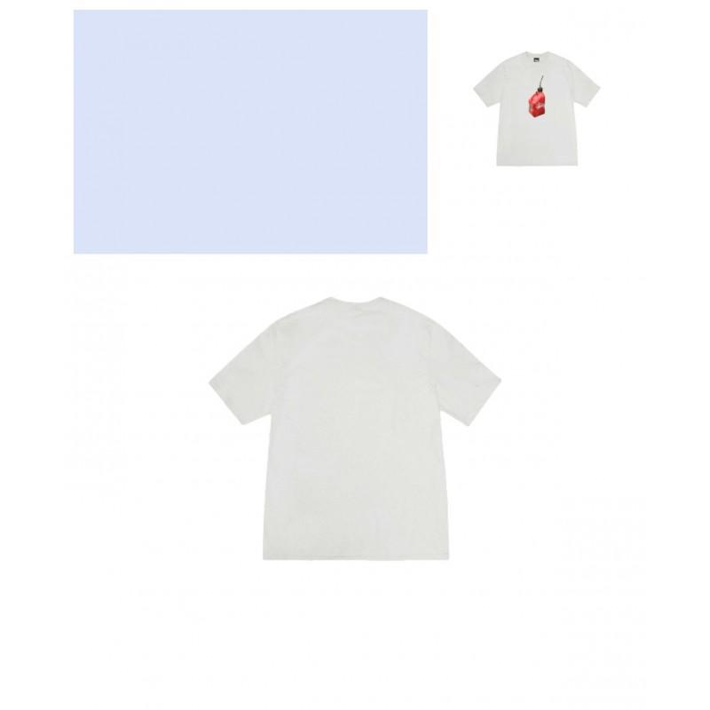 Mens Loose Fit Cotton Blend Short Sleeve T-Shirt With Cartoon Print Breathable Casual Tee Teens Adults