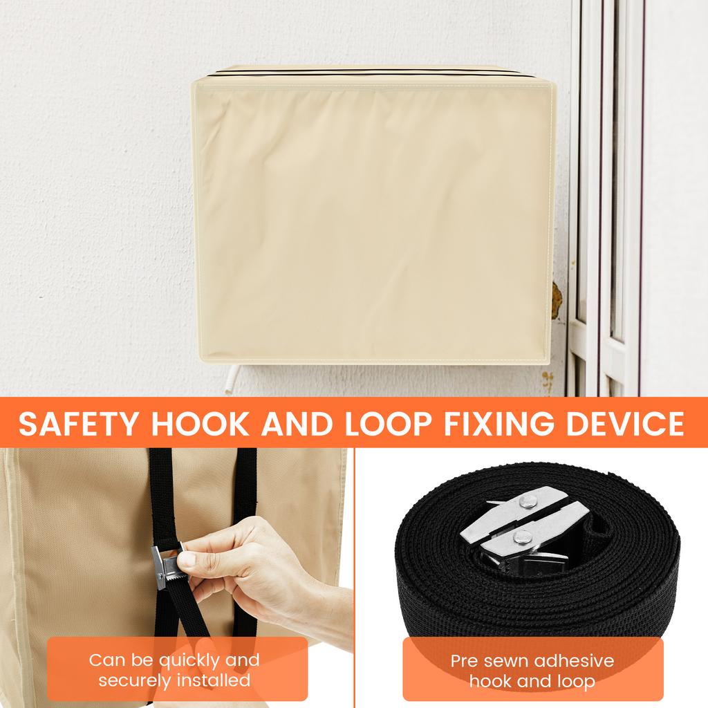 Winter Window Air Conditioner Cover 3 Layer Insulation Waterproof Windproof Oxford Cloth Outside AC Unit Protection Cover