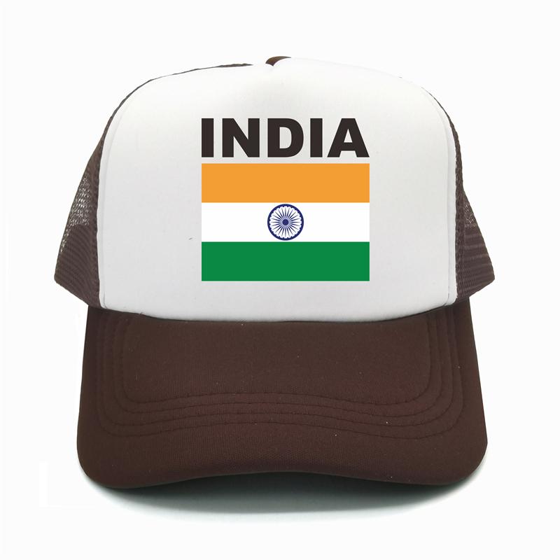 India Flag Trucker Cap Summer Unisex Cool Country Hat Baseball Caps Unisex Outdoor Mesh Net Caps
