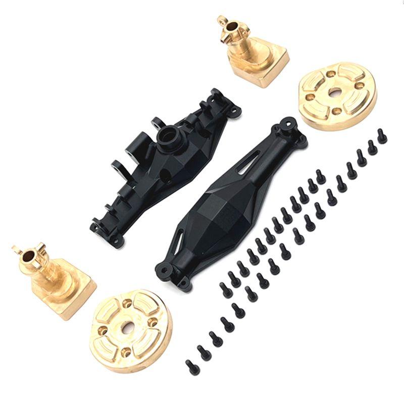 A71Z Carro RC Carcaça do Eixo Traseiro Latão Tampa da Porta do Copo Traseiro Kit de Eixo Para MJX 1/12 H12Y H12Y+ Acessórios de Upgrade para Carro RC