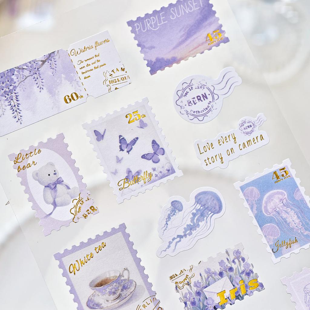 1 PC Kawaii Ins Japanese Style PVC Stamp Stickers Creative Decoration DIY Scrapbook Travel Diary Aesthetic Stationery Stickers