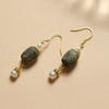 Agarwood Natural Pearl Earrings: Elegant Chinese Style Gift for Mom or Girlfriend, Inspired by Xiaohongshu.