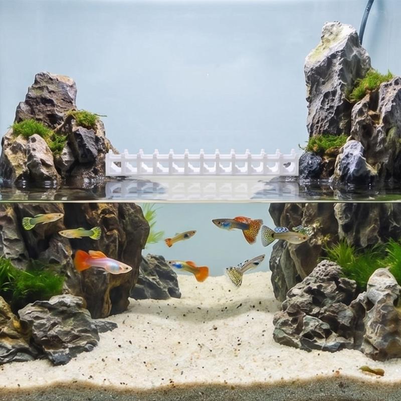 2Pcs Plastic Stack Rock Step For Fish Tanks Add To Underwater Scenerys