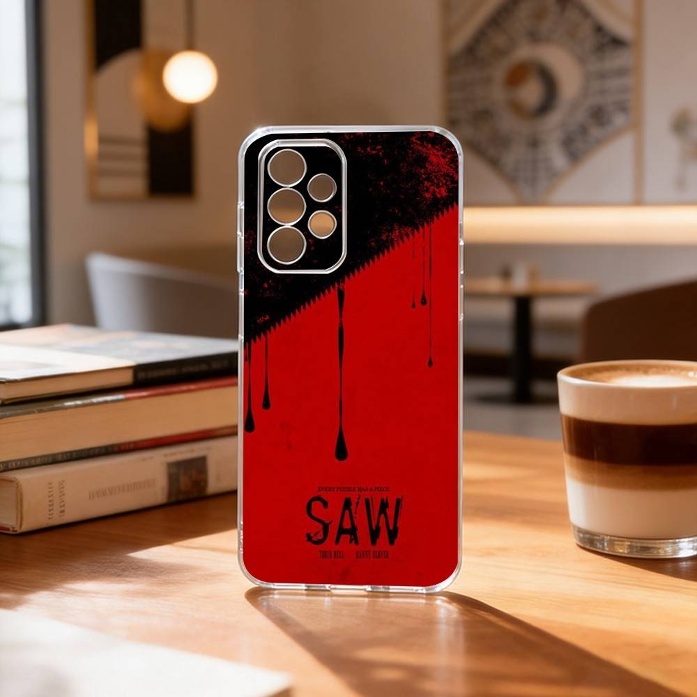 S-Saw Jigsaw-w Phone Case Transparent Silicone Soft For Samsung S25,S24,S21,S22,S23,S30,Ultra,S20,Plus,Fe Samsung S25