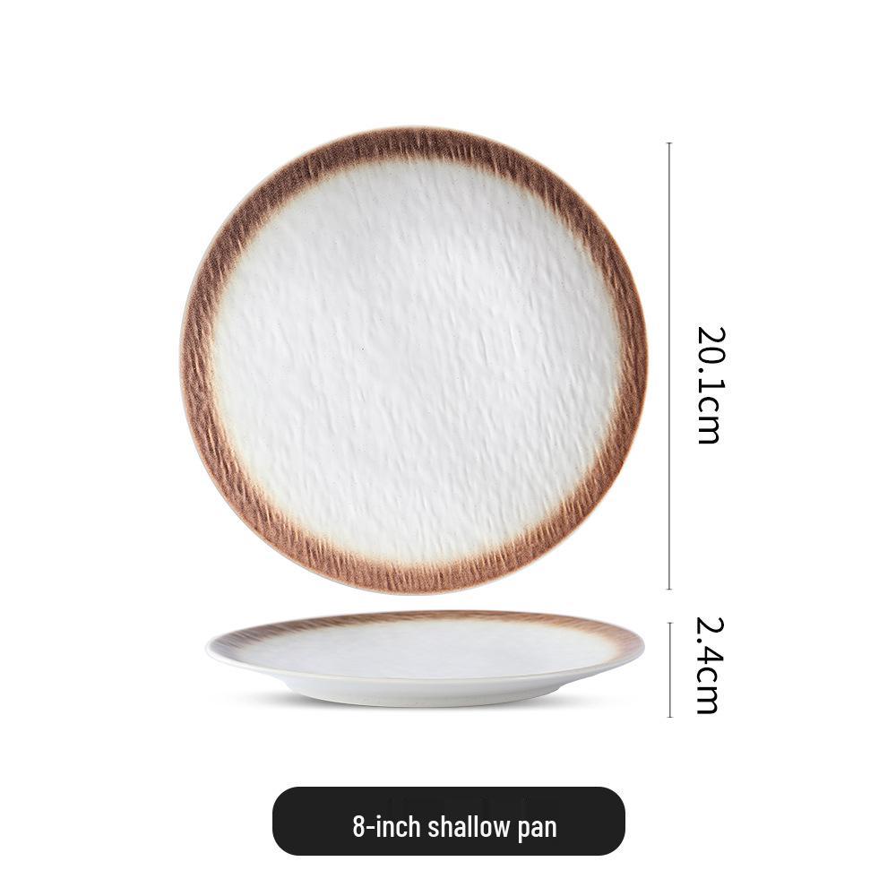 Retro Japanese Ceramic Steak and Sushi Plate