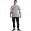 Under Armour T Shirts Men's Gray Crew Neck Moderate Straight Fit 1379556-035