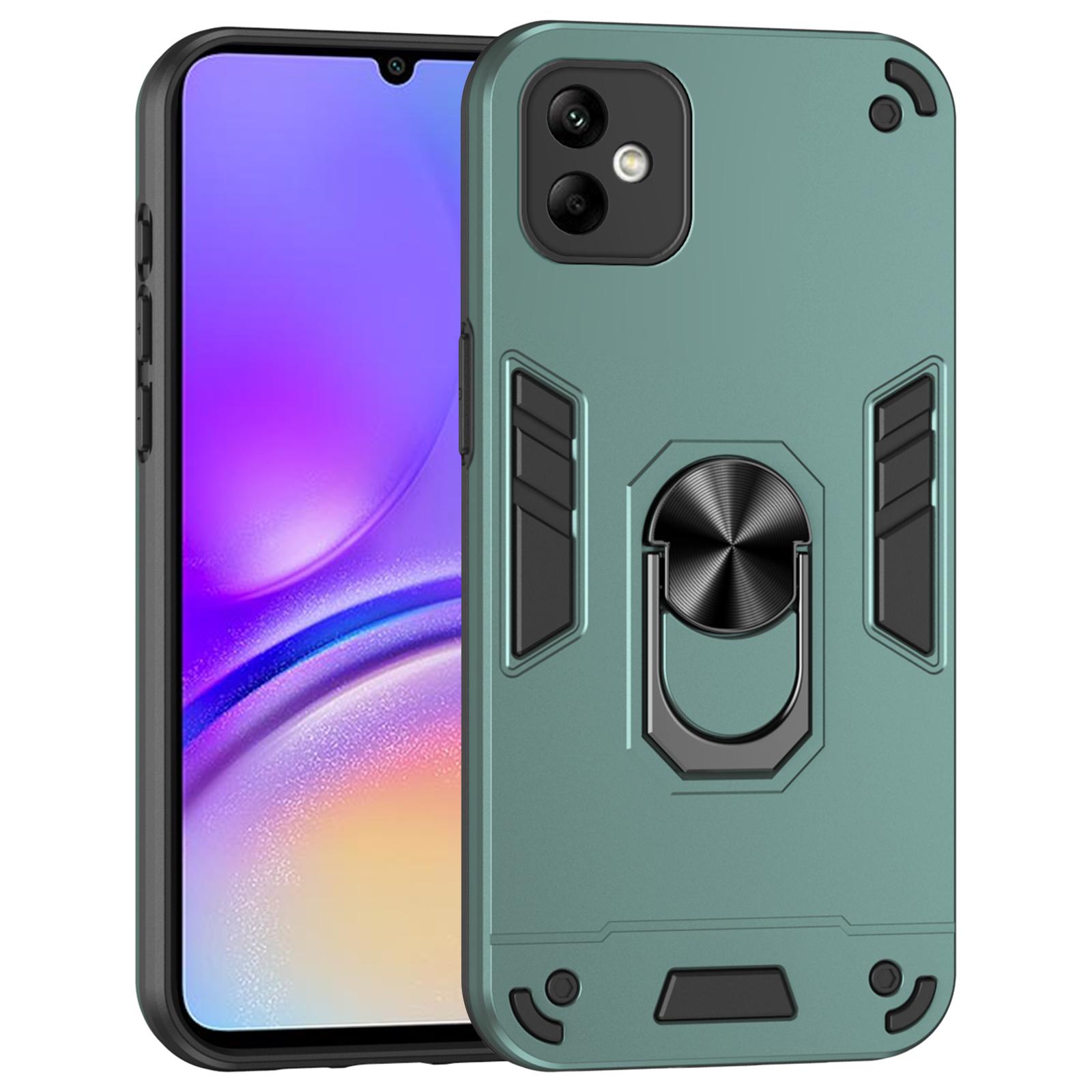 

Для Samsung Galaxy A05 4G чехол для телефона с вращающимся на 360 градусов кольцом-подставкой Green