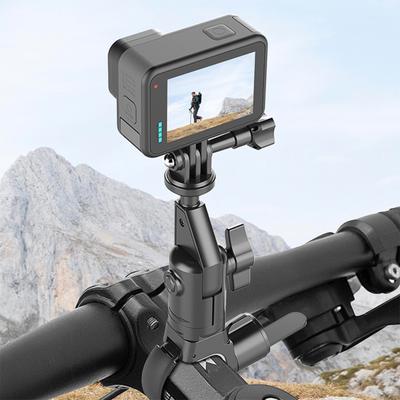 Bike Handlebar Action Camera Mount for Insta 360 X2 X3 X4 360 Degrees Rotatable Motorbike Bike Handle Grip Sports Camera Bracket