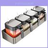 Modern Kitchen Wall Mount Spice Rack With Stainless Steel Shelves For Home Use