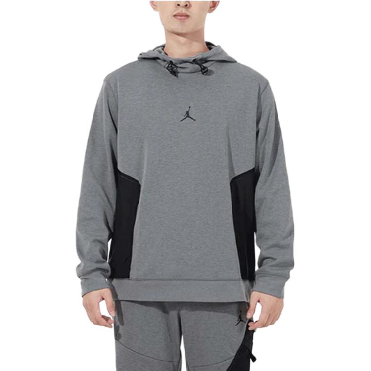 Jordan Sweatshirts Men's Gray Hooded Moderate Regular DA9850-091