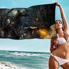 Dark Hunter B-Bloodborne Game Big Microfiber Beach Towels Quick Dry Towel Sand Beach Towels Pool Towel for Travel Swim Pool Yoga