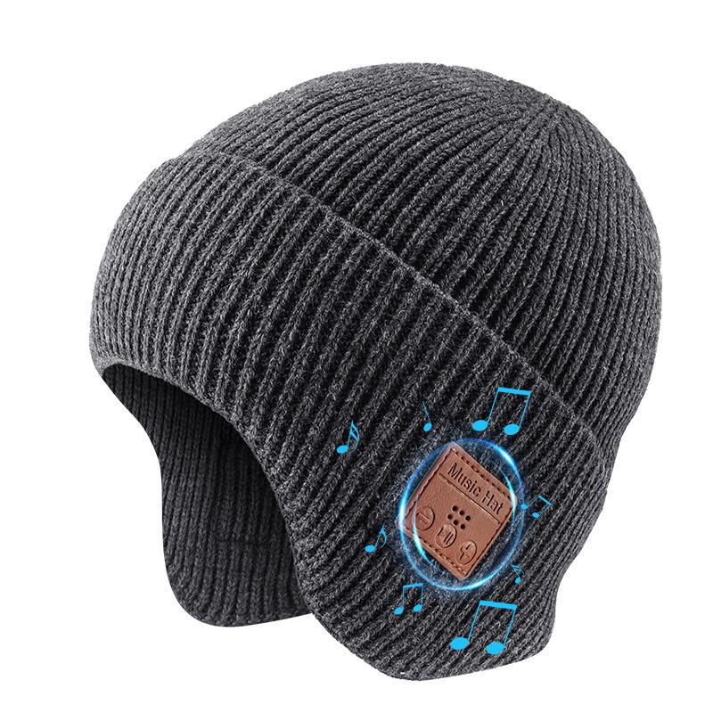 New Rechargeable Luminous Bluetooth Headset Outdoor Warm Knitted Hat