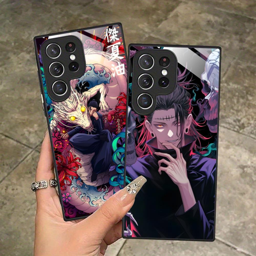 Jujutsu Kaisen Geto Suguru Phone Case for Samsung Galaxy A56 55 54 53 52 51 36 35 34 23 16 15 5G Glass Colorful Cover Luxury