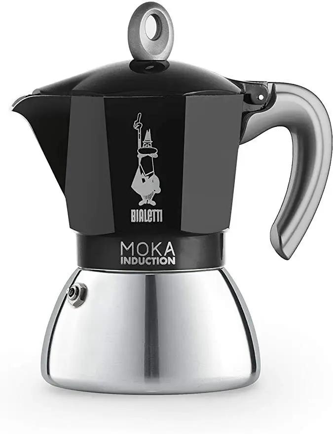 Bialetti New Moka Induction 6tz Black Coffee Maker