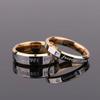 Chique Koppelring Mannen/Vrouwen Eeuwige Liefde Goud Zilver Verguld Staal Bruiloft Verlovingsring Ringen Sieraden Cadeau