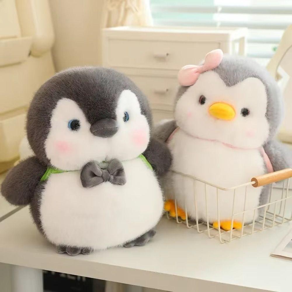 

Soft Stuffed Animal Doll Cartoon Comforting Sleep Doll Lovely Fat Penguin Plush Toy Kids Gift B-25cm