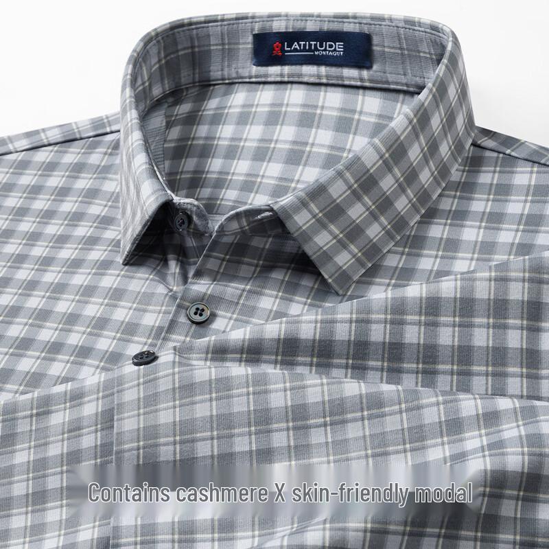 

MONTAGUT Men s Cashmere Blend Comfort Shirt 50