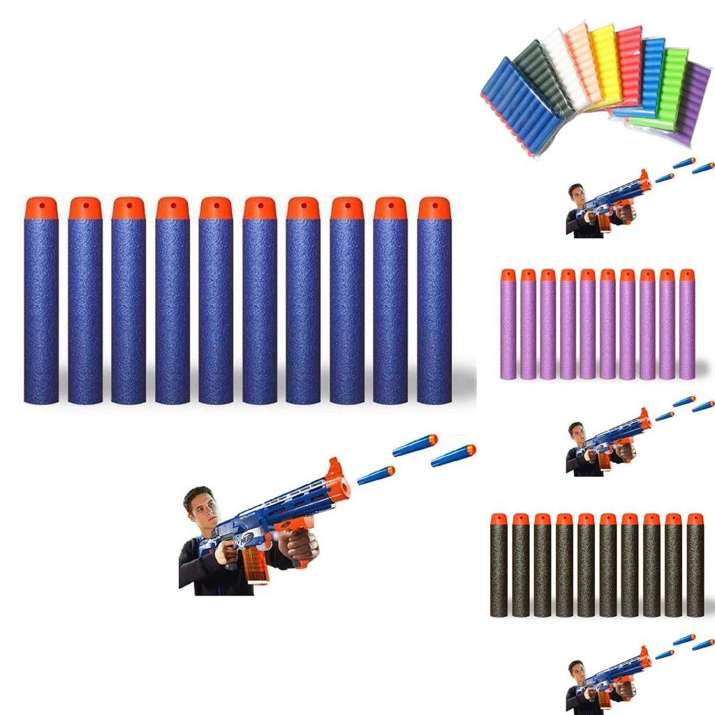 Colorful Eva Foam Elite Darts Soft Hollow Tip Refill Bullets 7.2cm Compatible
