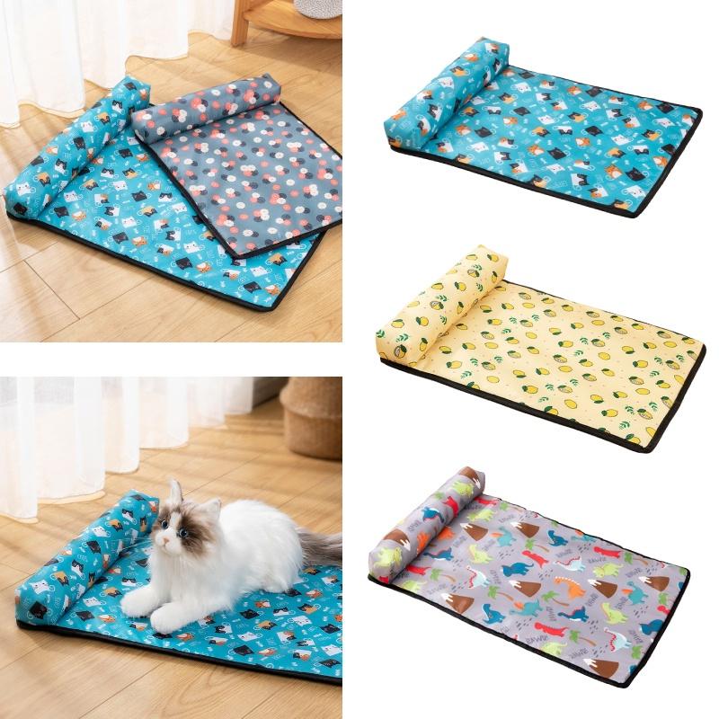 Kühlmatte für Hund Katze Eis Seide Decke Kissen Sitze Umweltfreundliches Und Sicheres Material Geeignet Für Ganzjährigen Gebrauch