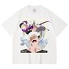 230 Gsm 100% Cotton Jujutsu Kaisen V47 Toji Print Unisex Heavy Cotton T Shirt