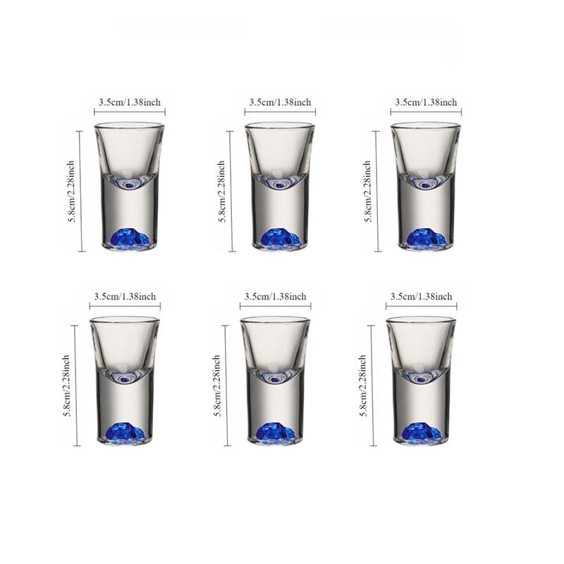 

Creative Nordic Cocktail Cups Small Home Wine Cups Personalized Shot Glass Cups Jinshan Gold Leaf Baijiu Cups Exquisite Gifts 6pcs