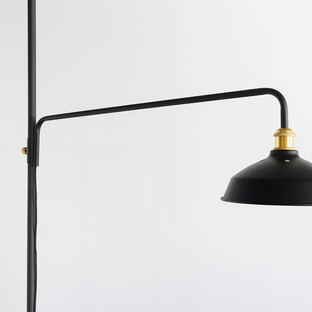 DRAW A LINE Lamp Arm, Black, Size: 91.5cm W x 5cm D x 16cm H, DRAW A LINE (D-BLL-BK)