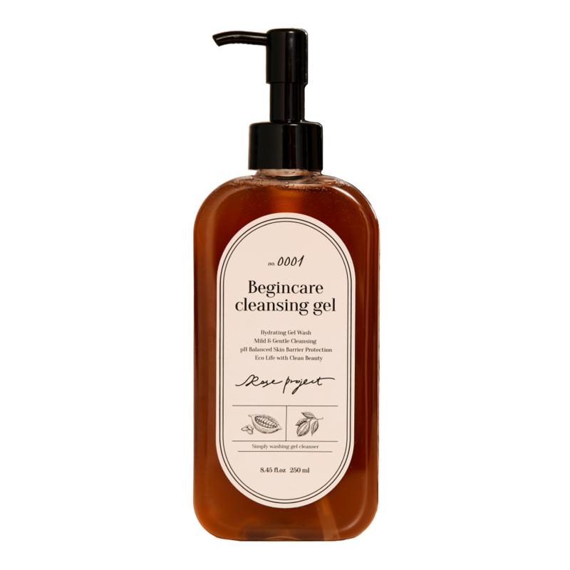 Rose Project Begin Care Cica Hypoallergenic Moisturizing Soothing Gentle Cleanser, 1 pcs