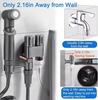 High Quality Stainless Steel Modern Portable Bidet Faucet Shattaf for Bathroom Use or Hotel Easy Attachment Toilet Seat