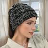 Winter Warmth Lightweight Acrylic Knit Beanie - 1pc Fitted Pull-On Ponytail Cap, Hand Wash Only, Stylish Outdoor Sports Hat for Fall/Winter