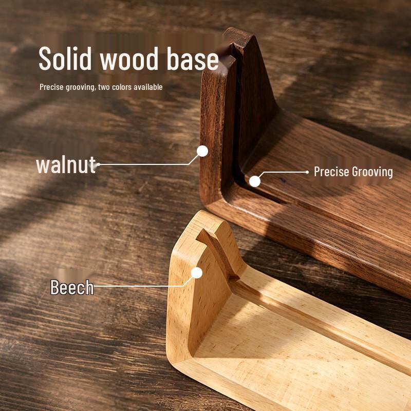 Solid Wood U-Shaped Acrylic Desktop Photo Frame