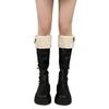 Fashion Women's Shoes 2024 Knee-High Women's Boots Platform Modern Boots Women Back Zip Bow Tie Round Toe Med Heel Warm Ladies Shoes