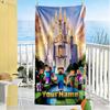 Minecraft Customize Your Name Beach Towel Soft Durable Quick-Dry Suitable for Swimming Gym Camping Yoga Vacation