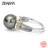 925 Silver Pearl Ring for Women Wedding Jewelry Accessories Wholesale