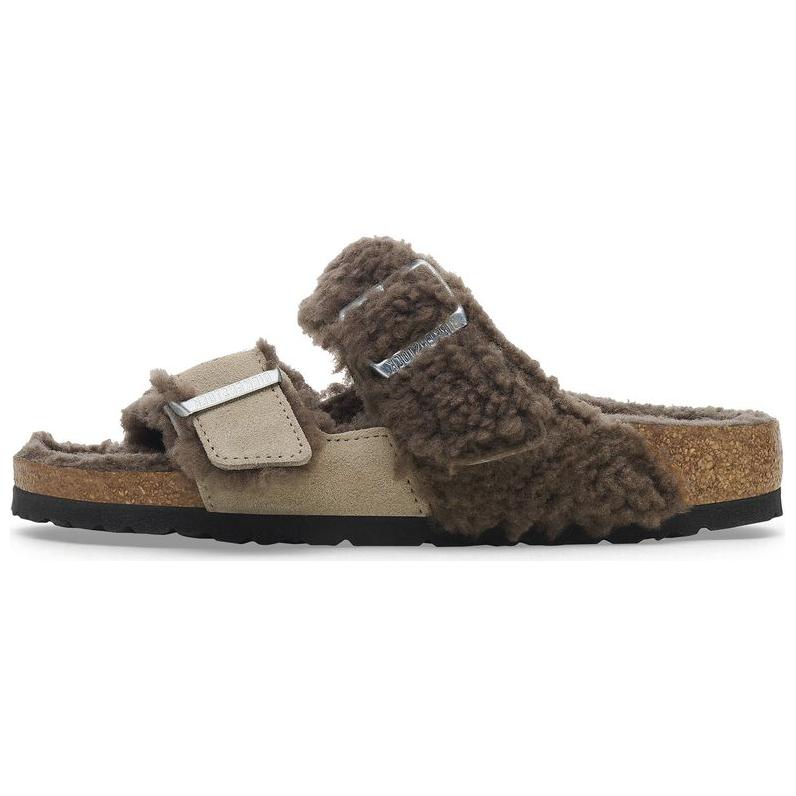 Birkenstock EVA Slip Resistant Slip Resistant Slide Slippers Womens Brown Narrow 1027884 38