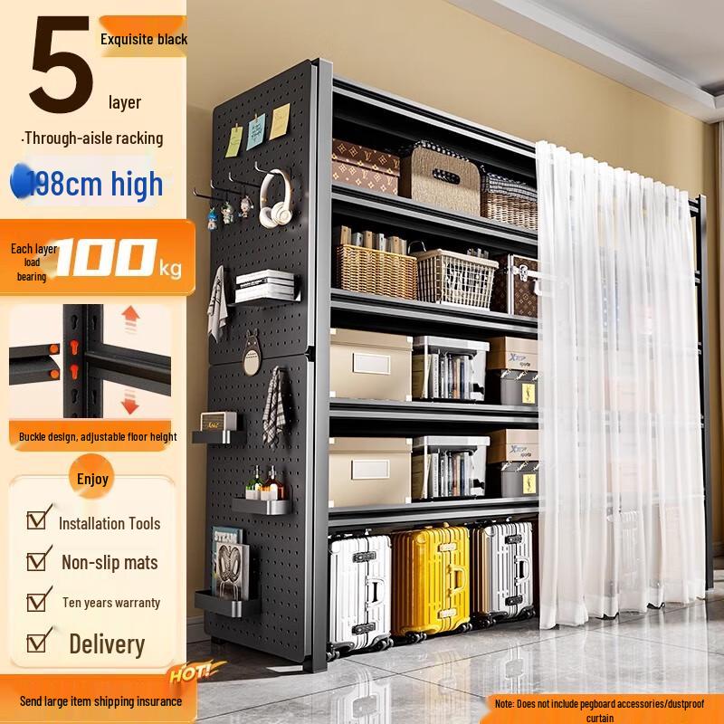 

Zhaoran Multi-layer Carbon Steel Storage Shelf with Dust Curtain