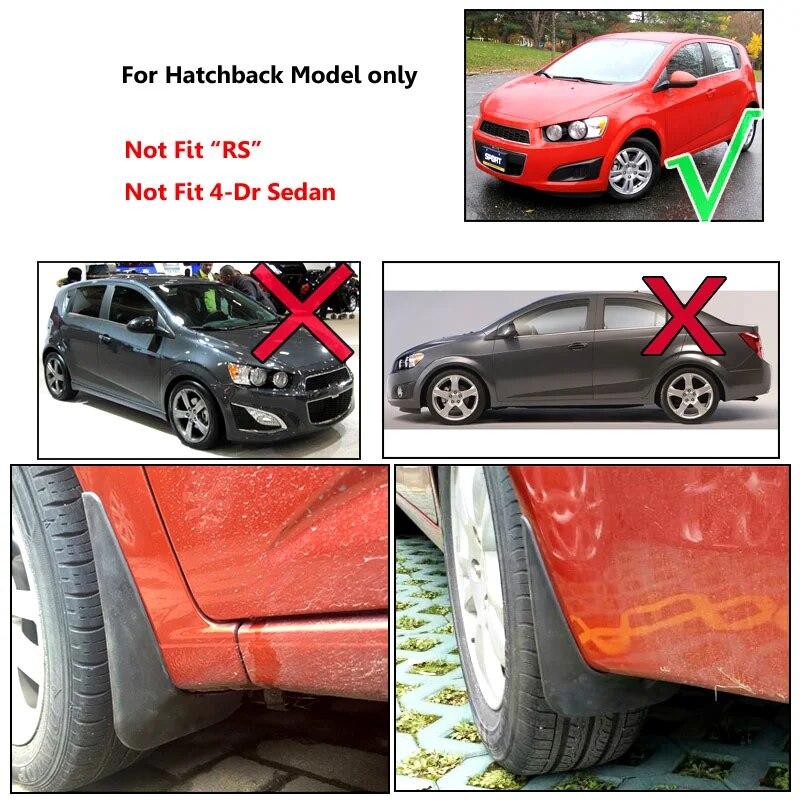 Car Mud Flaps For Chevrolet Aveo Sonic TM Barina Hatchback 2012-2016 Mudflaps Splash Guards Mud Flap Mudguards 2013 2014 2015