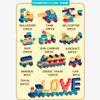 Giorgio Morandi Building Blocks Boys And Girls Darling Kindergarten Children'S Early Education Building Block Plastic Block Toy
