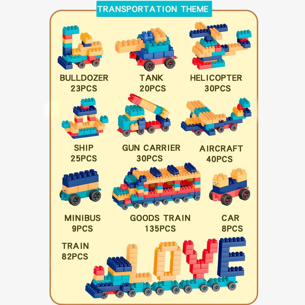 Giorgio Morandi Building Blocks Boys And Girls Darling Kindergarten Children'S Early Education Building Block Plastic Block Toy