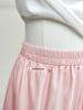 Korean Style A-Line Midi Skirt: Layered Wood Ear Edge, High-Waisted, White Princess Design for Petite Figures - Spring/Summer Fashion