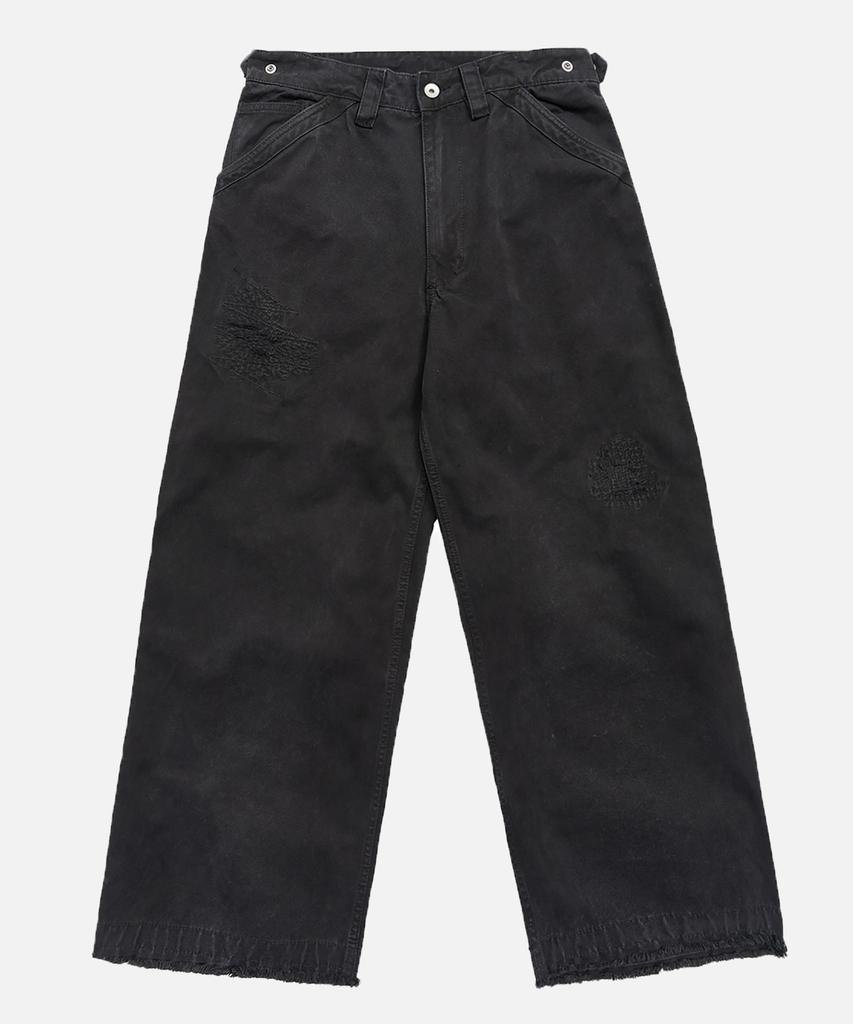 Mideueobdeiteu Wide Fit Destroyed Work Pants_2Color