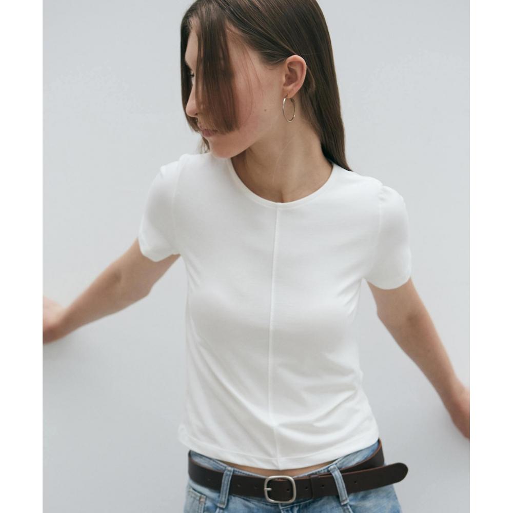 

NICKNICOLE 90S MID LINE REGULAR TEEIVORY